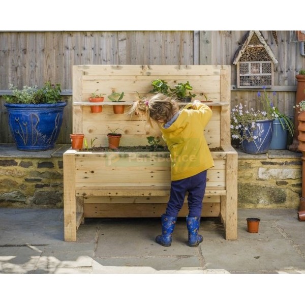 Sırtlı Raflı Saksı